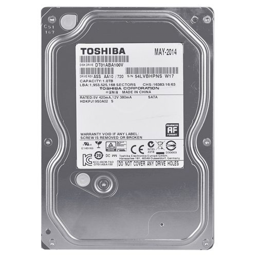 Hard drive Toshiba DT01ABA100V