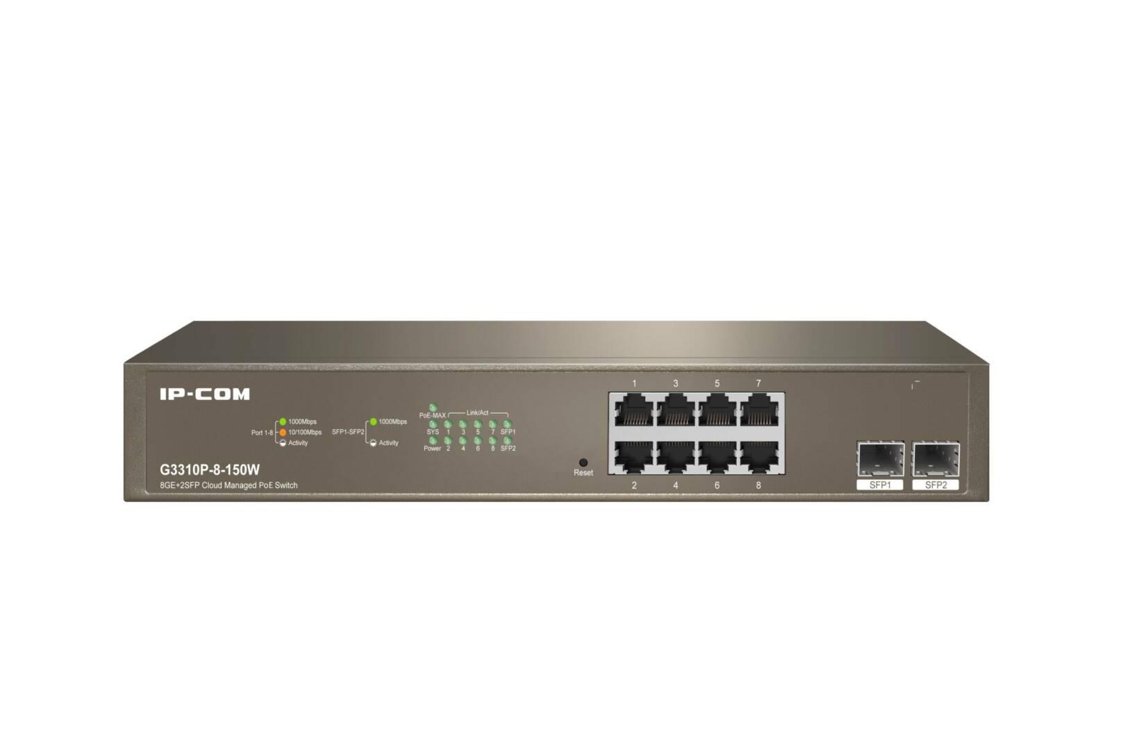 Switch IP-Com G3310P-8-150W